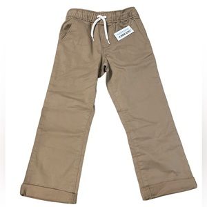 Old Navy - Boys Drawstring, Elastic Waist Khaki Pants - Size 4T